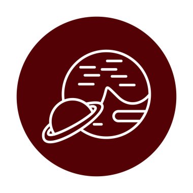 UFO simgesi vektör illüstrasyonu