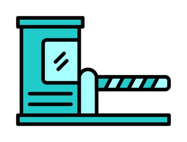 Park engeli simgesinin web illüstrasyonu