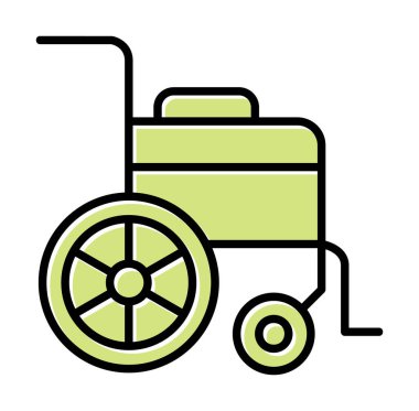 Tekerlek Sandalyesi vektör illüstrasyonu