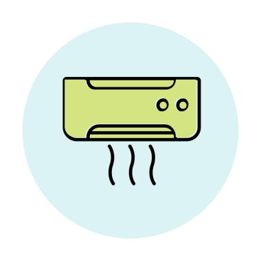 Klima ağı basit simgesi.