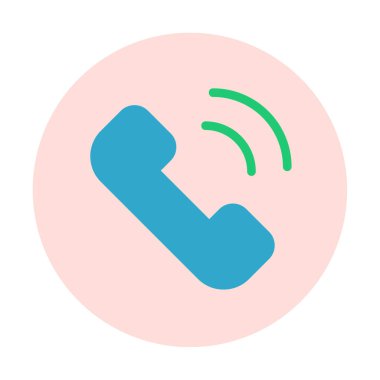 telefon arama simgesi, vektör illüstrasyonu basit tasarım