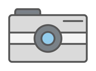 Kamera. Web simgesi basit illüstrasyon 