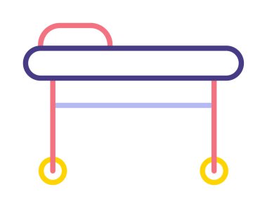 Sedye ağ simgesi, vektör illüstrasyonu