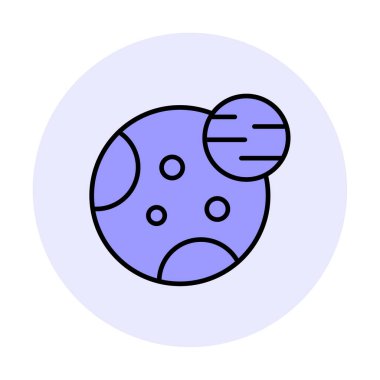 Gezegenler simgesi, vektör illüstrasyonu