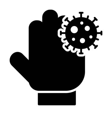 Kirli Eller simge vektör illüstrasyonu