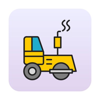 yol silindiri simgesi, modern vektör illüstrasyon tasarımı