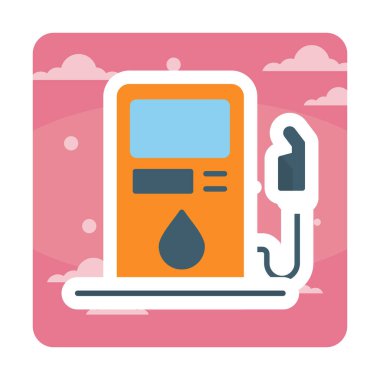 Yakıt İstasyonu simgesi taslak biçimi