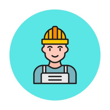 işçi adam vektör illüstrasyon grafik tasarımı