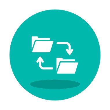 Basit Veri Aktarımı simgesi, vektör illüstrasyonu