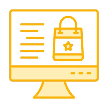  E-ticaret vektör simgesi 