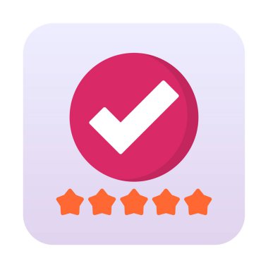 vektör düz renk simgesini gözden geçir