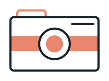 Kamera. Web simgesi basit illüstrasyon 