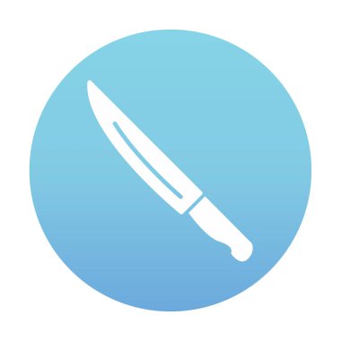 bıçak düz vektör simge tasarlamak