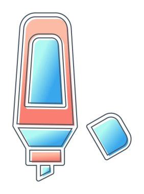 Bir Vurgulayıcının vektör simgesi 