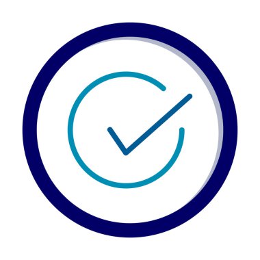 işaret simgesini işaretle, vektör illüstrasyonu basit tasarım