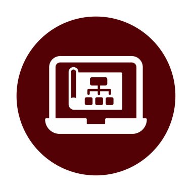 bir proje simgesi içeren dizüstü bilgisayar