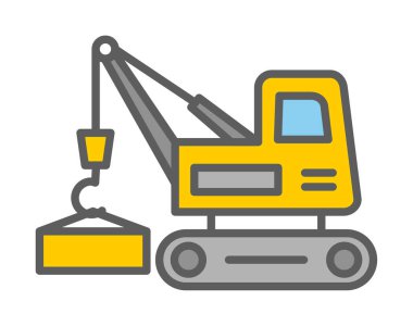 Crane 'in illüstrasyon vektörü 