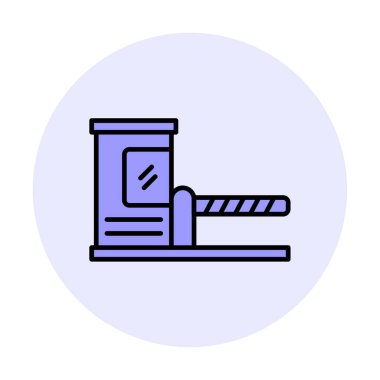 Park engeli simgesinin web illüstrasyonu