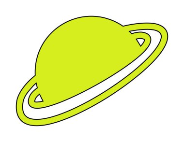 Gezegenler simgesi, vektör illüstrasyonu