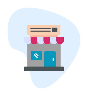 Basit simge vektör illüstrasyonunu sakla