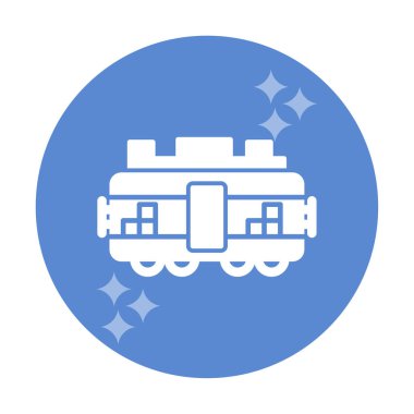 Tren kargosunun vektör çizimi