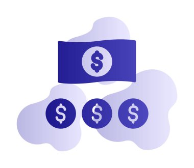 para düz simgesi, vektör illüstrasyonu