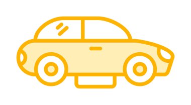 Araba düz simgesi. Vektör çizim 