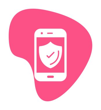 Güvenlik Düz simgesi, Kalkanlı Telefon 