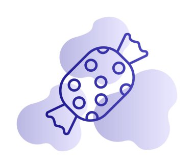 Şeker Web ikonu vektör illüstrasyonu