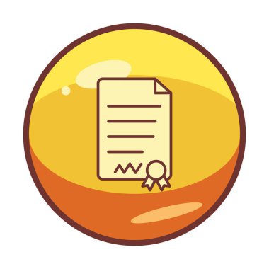 Beyaz arkaplanda diploma vektör illüstrasyonu