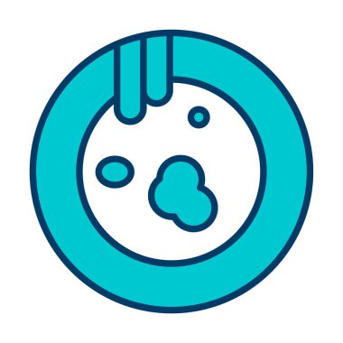 Kirli tabak simgesinin vektör çizimi