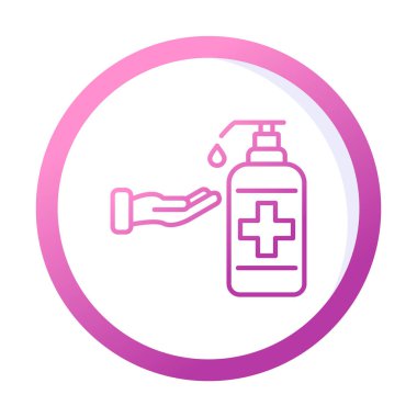 Basit El Yıkama simgesi, vektör illüstrasyonu