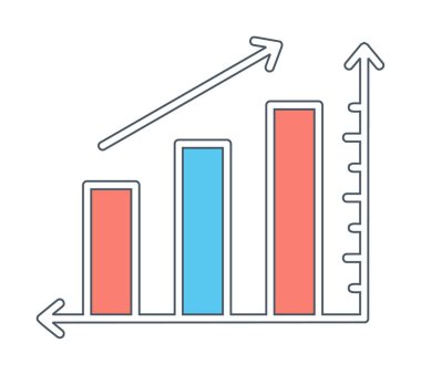 Grafik. Web simgesi basit illüstrasyon 