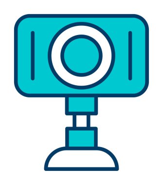 Web kamera simge vektör çizim