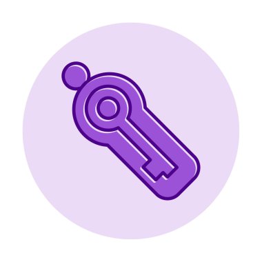 Anahtar sembolü web simgesi, vektör illüstrasyonu