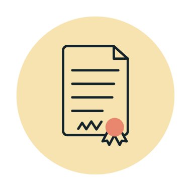 Beyaz arkaplanda diploma vektör illüstrasyonu