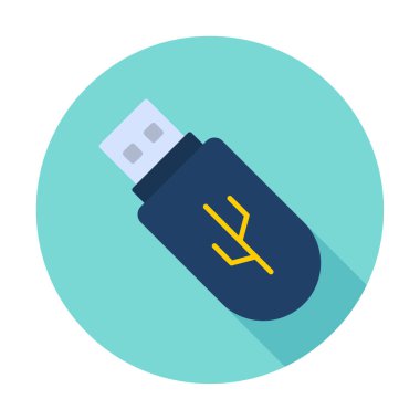 Web için usb flash simgesi.