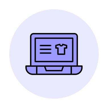 Projeniz için çevrimiçi alışveriş simgesi