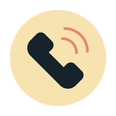 telefon arama simgesi, vektör illüstrasyonu basit tasarım