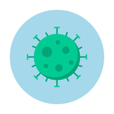düz stil corona virüs salgın simgesi 