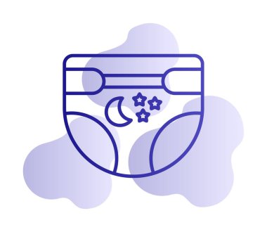 Bebek bezi simge vektör çizim