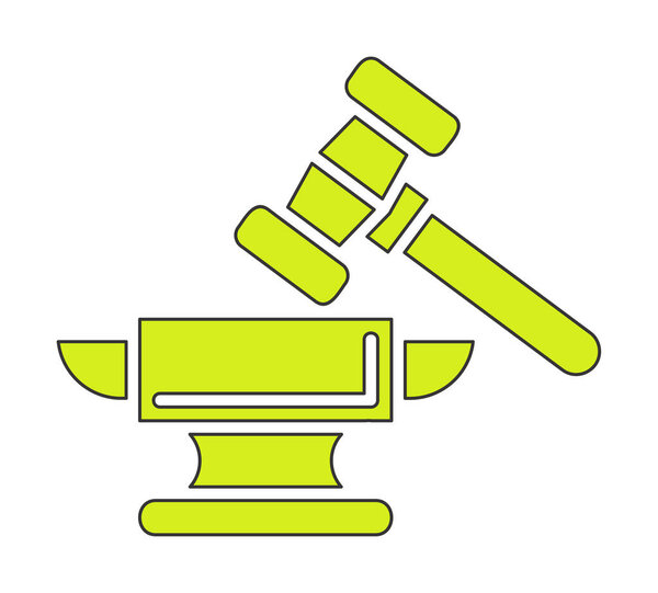 anvil icon, vector illustration simple design