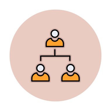 Çalışma Yönetimi vektör simgesi modern basit illüstrasyon