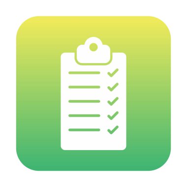 Kontrol listesi vektör simgesi modern basit vektör illüstrasyonu