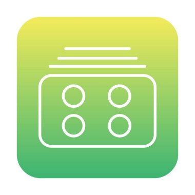 Menü web simgesi, vektör çizim