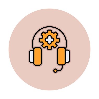 ikon vektör illüstrasyonunu destekle