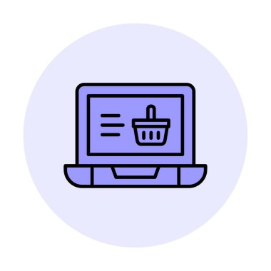 Projeniz için çevrimiçi alışveriş simgesi