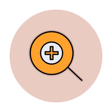 yakınlaştırma simgesi, vektör illüstrasyonu basit tasarım