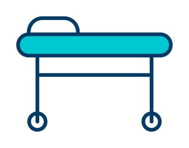 Sedye ağ simgesi, vektör illüstrasyonu