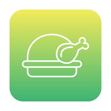 tavuk simgesi vektör illüstrasyonu